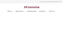 Tablet Screenshot of jfrcontracting.com